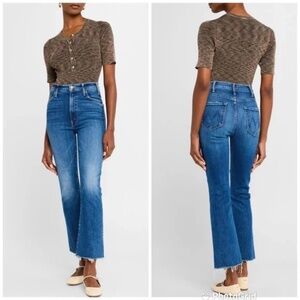 MOTHER The Hustler Ankle Fray Jeans Grasping at Straws